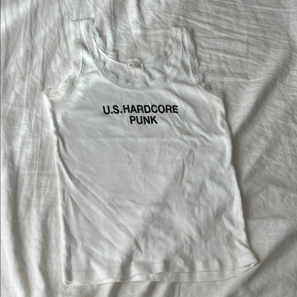 Brandy Melville, Y2K US hard-core punk tank top